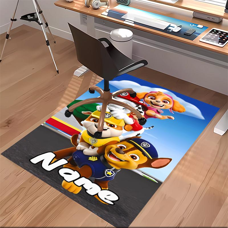 Custom personalization Paw Patrol Print Area Rug - Soft, Washable Non-Slip Indoor Mat,Living Room,Home&Office Decorative Rug