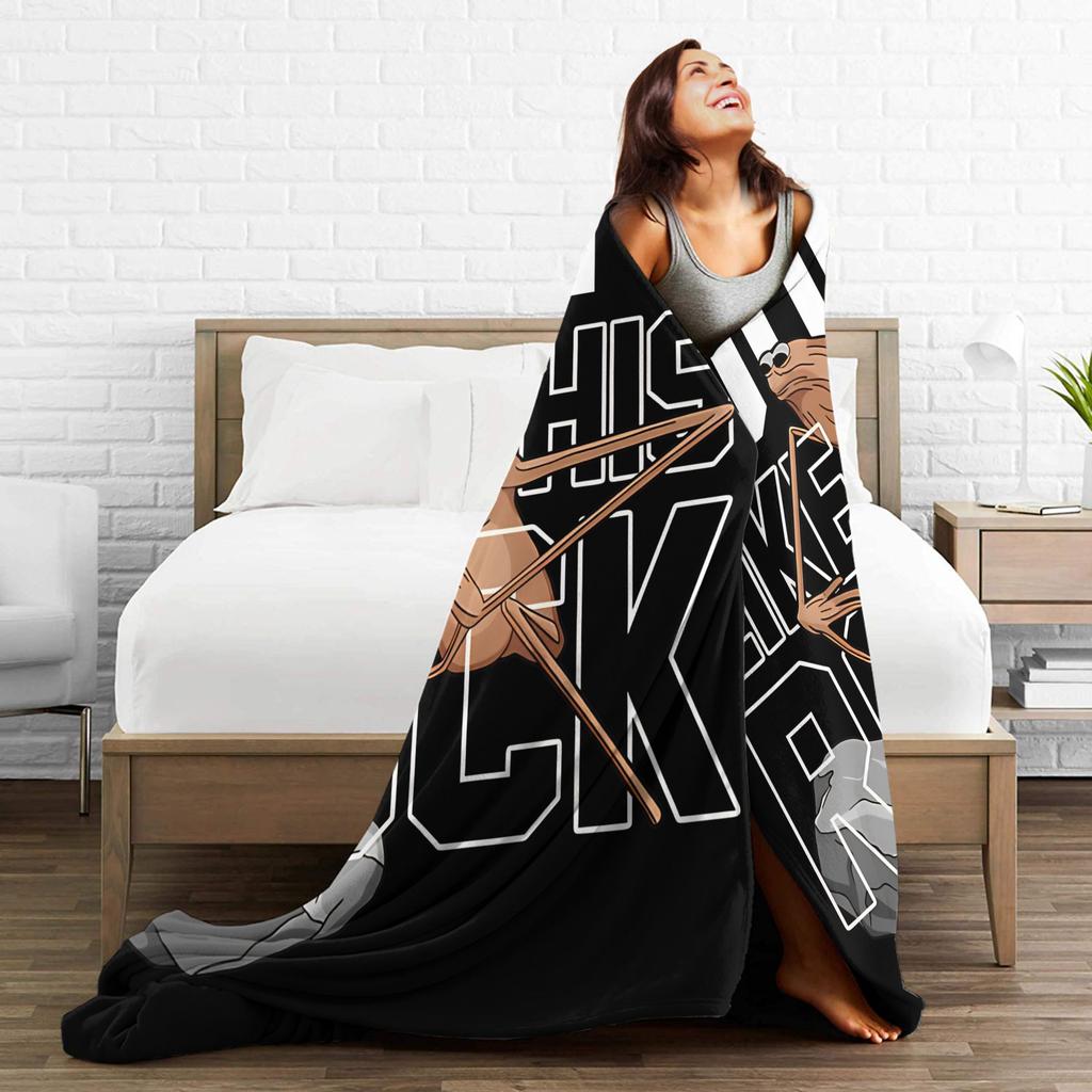 Marcus The Worm Funny Meme Blanket Cover Flannel  Lightweight Throw Blanket for Bed Bedroom Quilt