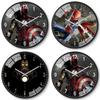 Marvel Captain America Iron Man Spider Man Pattern Wall Clock For Kids Room Decor