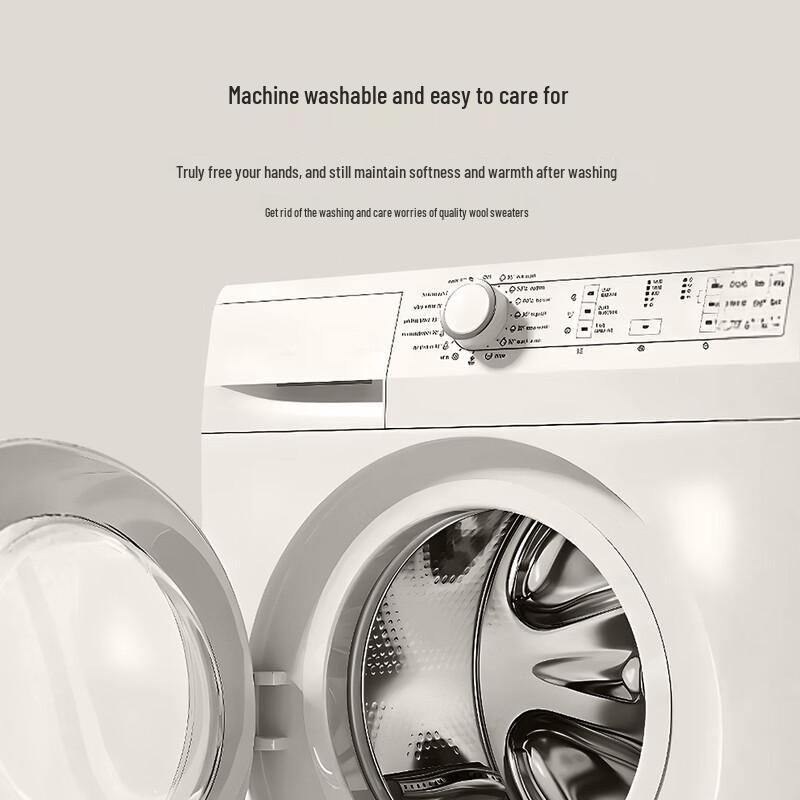 Men's Machine Washable 100% Fine Wool Stand Collar Knitted Jacket