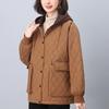 Women's Winter 2024 Hooded Cotton Coat - Loose, Plus Size, Casual Warm Jacket for Middle-aged & Elderly Moms