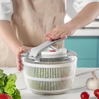 Vegetables Dryer, Salad Spinner, Fruits Basket, Press-type Vegetables Washer Dryer, Fruit Drainer, Lettuce Spinner, Colander Basket, Kitchen Tools