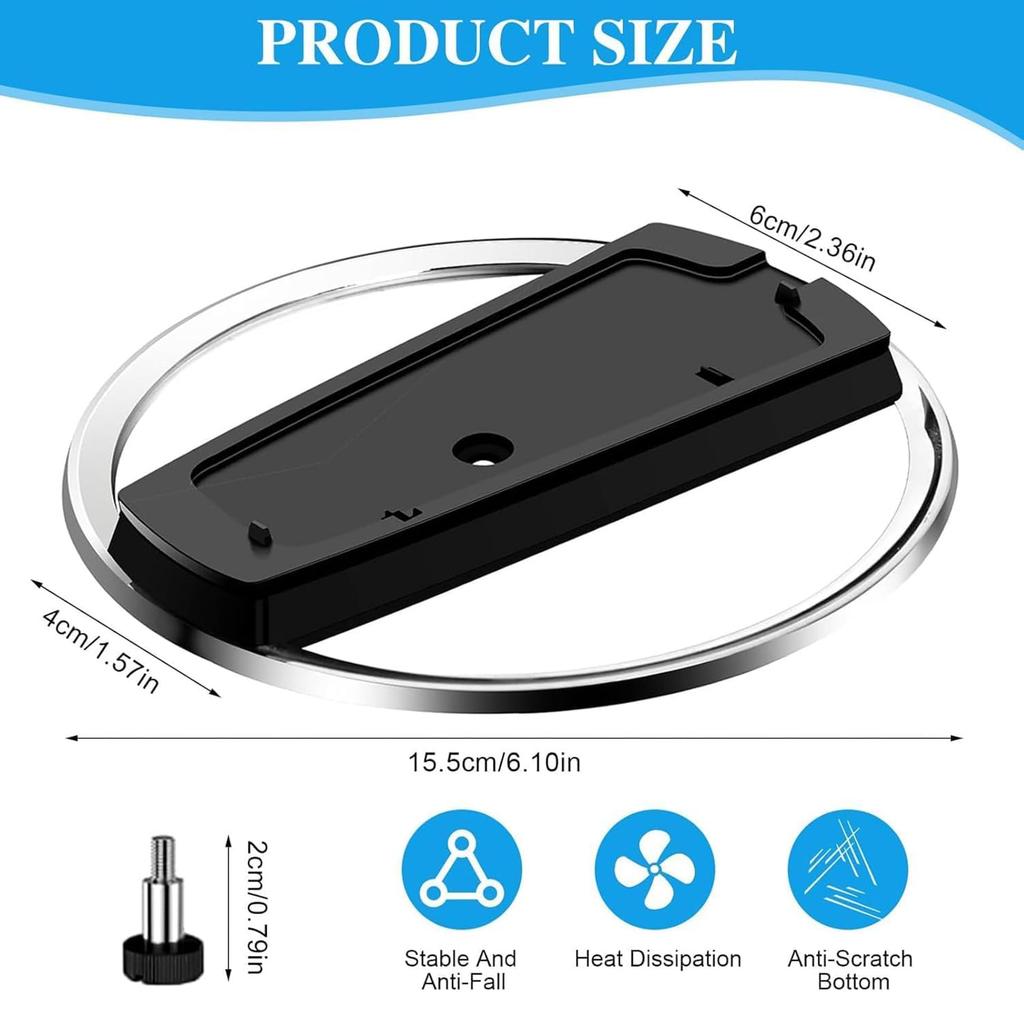 RDFJ PS5 Series Improved Heat Vertical Stand for PRO with All PS5 Stand, Space-Saving, Stable, Anti-Tip, Earthquake-Resistant, Scratch-Resistant,