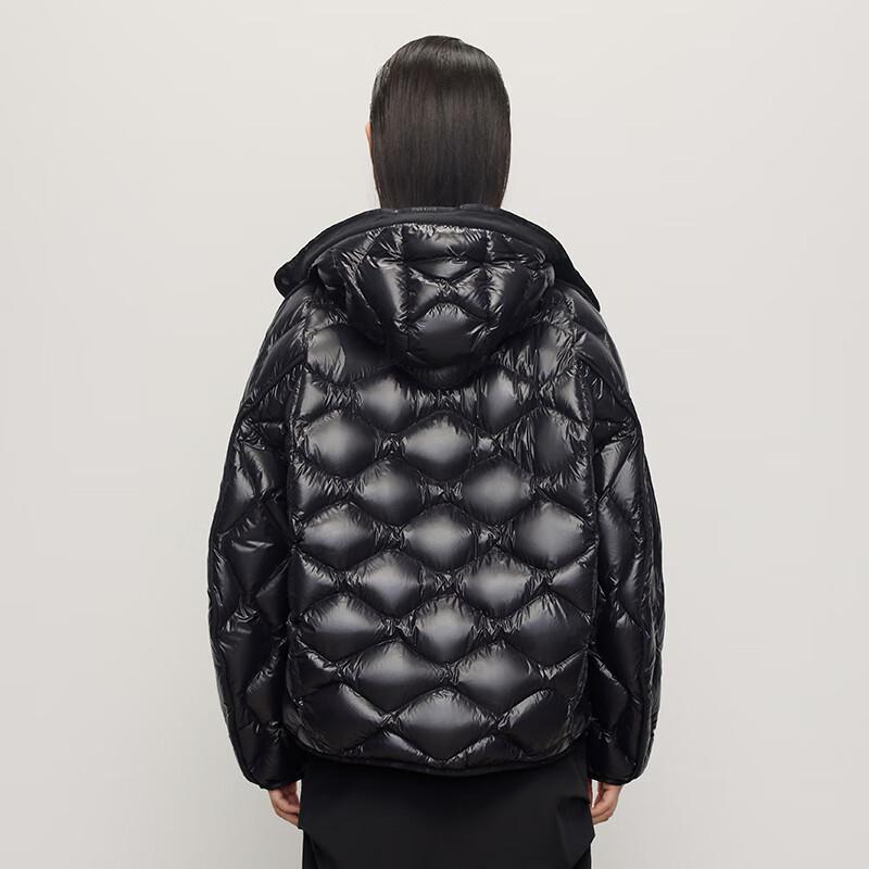 GoFun Black Gold 5.0 Gourd Design Women's Short Goose Down Jacket