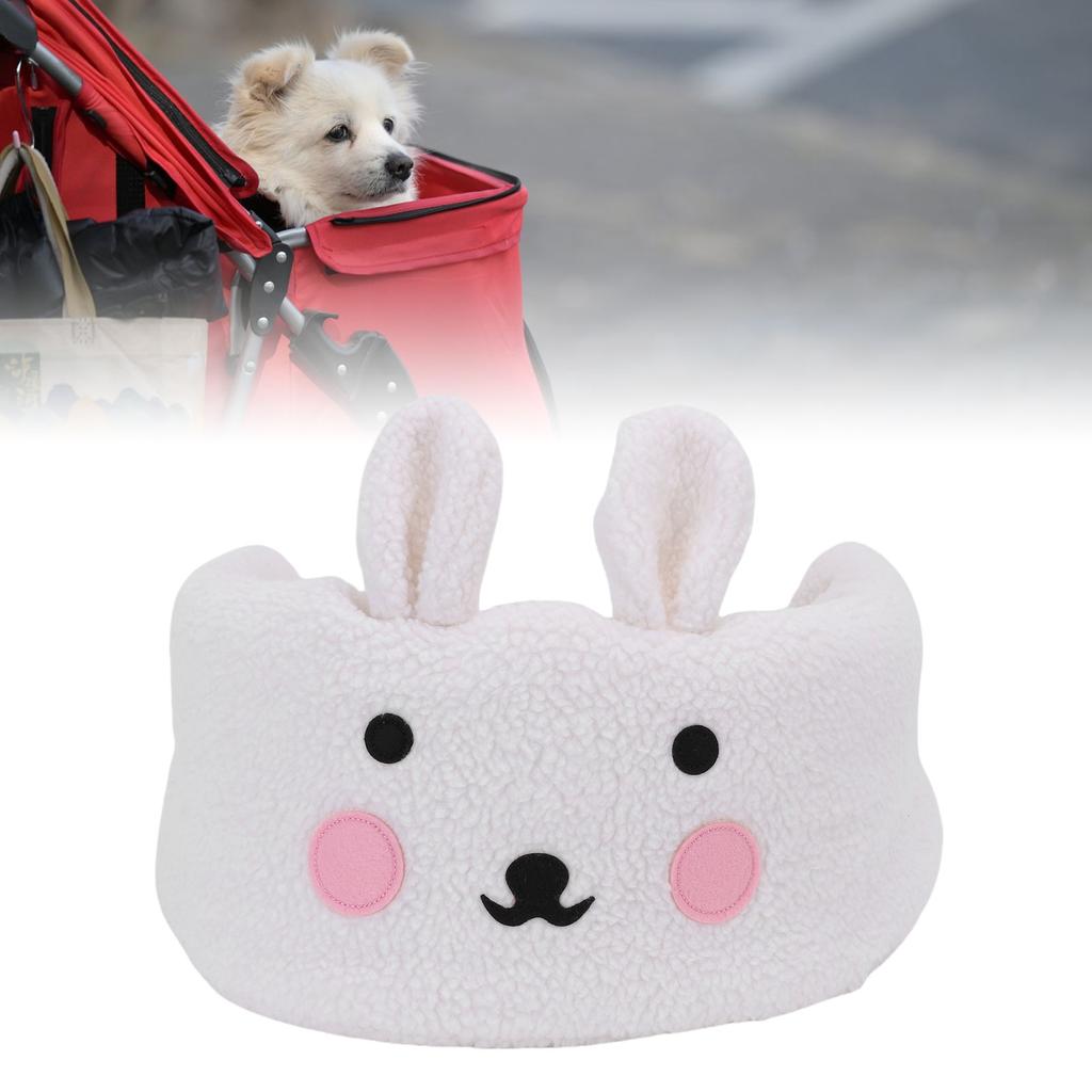 Removable Pet Stroller Cover Comfortable and Warm Stroller Front Section Guard for Winter