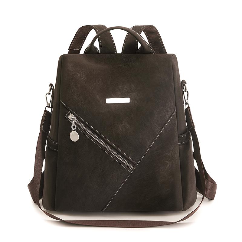 Women Anti-theft Backpack Luxury Leather Daily Travel Shoulder Bag Backpack for Teenager Girl School Rucksack Large Capacity Sac