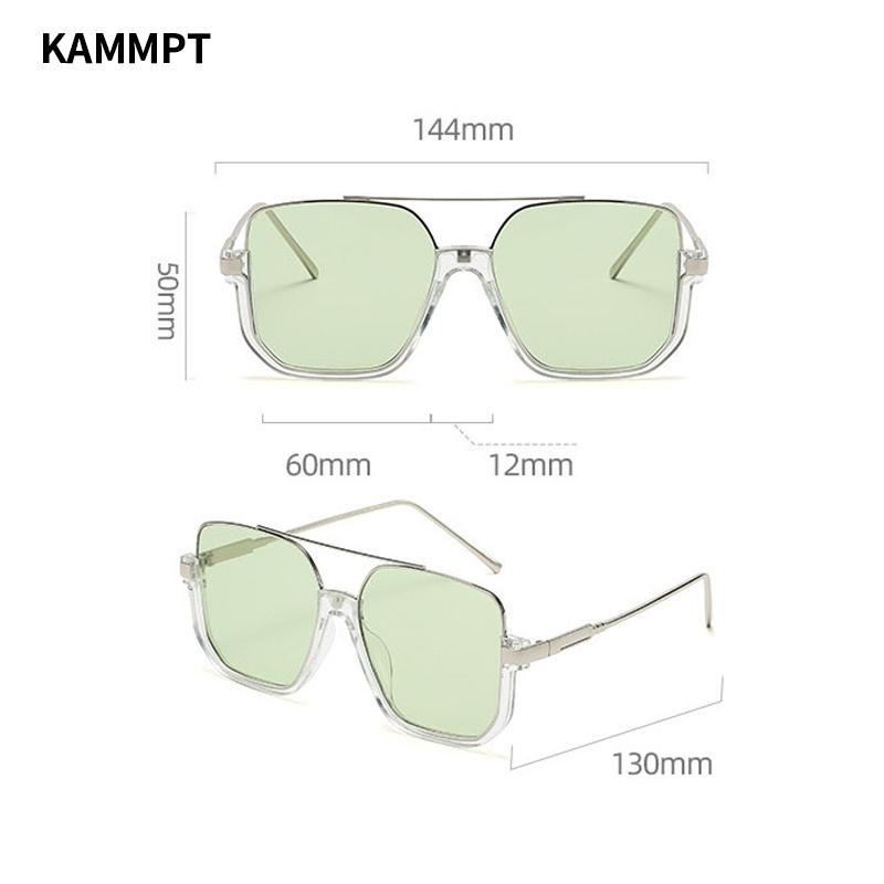 2 Pairs Per Set Square Sunglasses Fashion Vintage Double Bridge Casual Sun Glasses Women Stylish Oversized Brand Design Shades