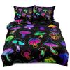 Psychedelic Mushroom Three-Piece Quilt Cover 3D Digital Printing Bedding Set Color Bed Cover