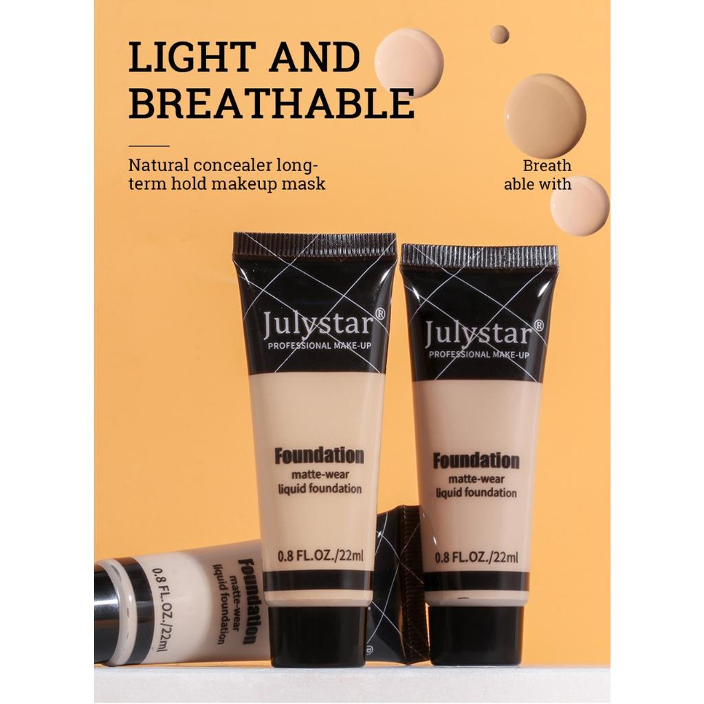 Beauty Facial Moisturizing Matte Foundation, Oil Control, Not Easy To Take Off Makeup Concealer Foundation