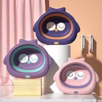 Skládací umyvadlo pro novorozence Dětské analní mycí miska Kreslené Roztomilé Dětské na mytí obličeje a nohou Přenosné Cestovní umyvadlo