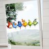 Cartoon-Vogel-Fensteraufkleber Statisch haftende Abziehbilder Beidseitig sichtbar für Heimdekoration