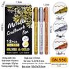 Metallic Color Craft & Graffiti Soft Tip Pen - 550B Signature & Sealing Wax DIY Marker