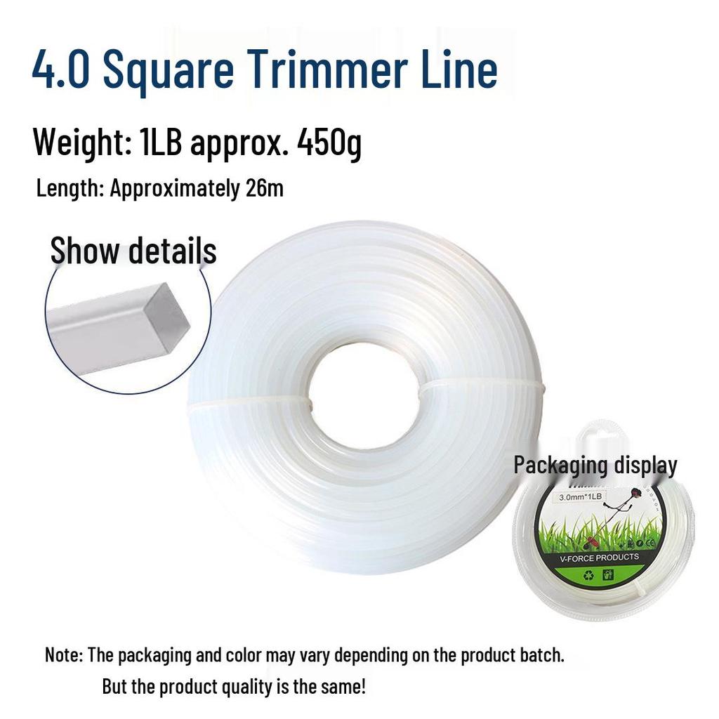Universal Lawn Mower Accessories: Serrated Nylon Grass Trimming Line with Steel Wire Strip, Wear-Resistant Mower Cutting Head Trimmer