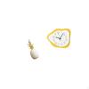 Pineapple Sculpture Ornament Acrylic Wall Clock Modern Decorative Figurine Silent Timepiece for