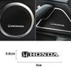 WDM2 5/10Pcs Mini Aluminum Car Decorative Stickers For Honda civic accord fit jazz pilot CRV odyssey passport city shuttle HRV vezel