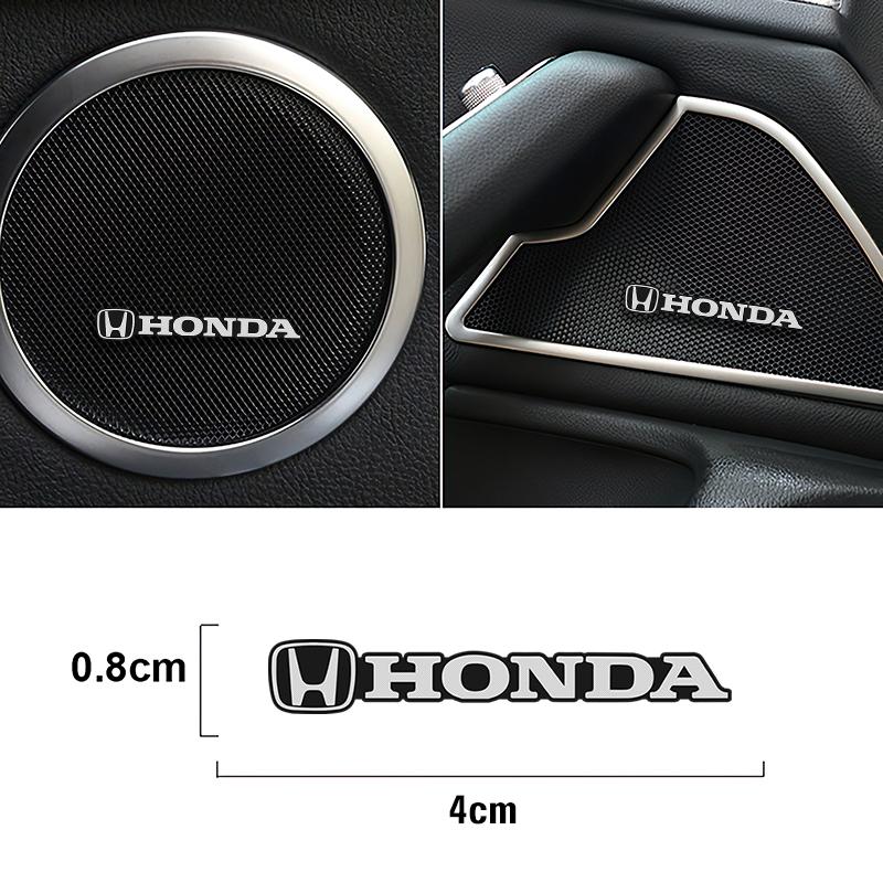 WDM2 5/10Pcs Mini Aluminum Car Decorative Stickers For Honda civic accord fit jazz pilot CRV odyssey passport city shuttle HRV vezel