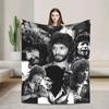 Camarons De La Isla Flamenco Singer Wool Blanket xcm UltraSoft Music Rock Funny Throw for Home