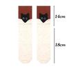 Herbst Winter Katze Cartoon Wadenlange Socken Kawaii Niedlich Warme Socken Baumwolle Zuhause Schlaf Socke Weich Bequem Täglich Tragen Geschenk