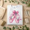 Rosa Ballettschuh Shirt – Elegantes Tanzliebhaber Grafik-T-Shirt für Ballerinas A428