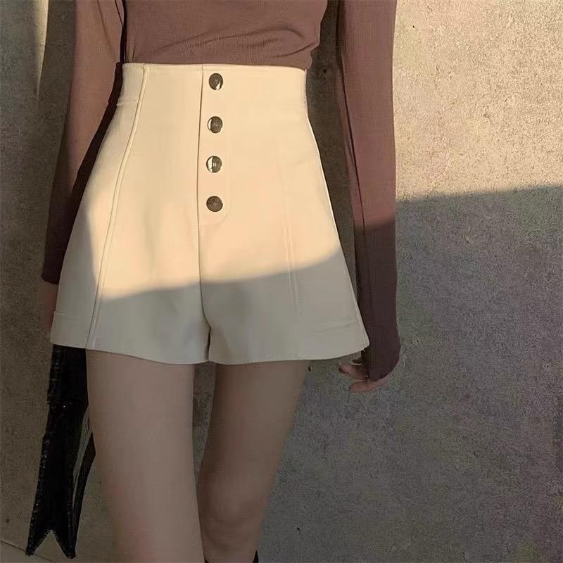 

Women s Fall 2024 High Waist Wide Leg A-line Button Pants XL абрикосовий