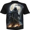 Spiral - SCHATTENREITER (Unisex schwarze Kurzarm-T-Shirts) Extra Groß