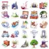 50 Outdoor Camping Graffiti Stickers - Creative Travel & Phone Case Decorations