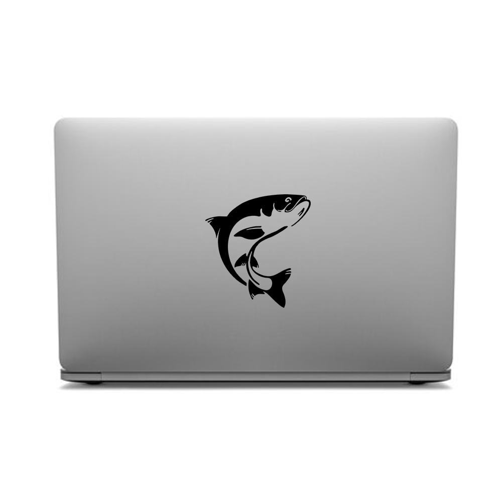 1PC Sturgeon Car Stickers Fishing Box Suitcase Refrigerator Wall Stickers Laptop Toilet Stickers