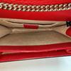 [Pre-Owned] Gold Double G Chain Shoulder Strap Crossbody Accordion Bag - Very Good #SRO28O