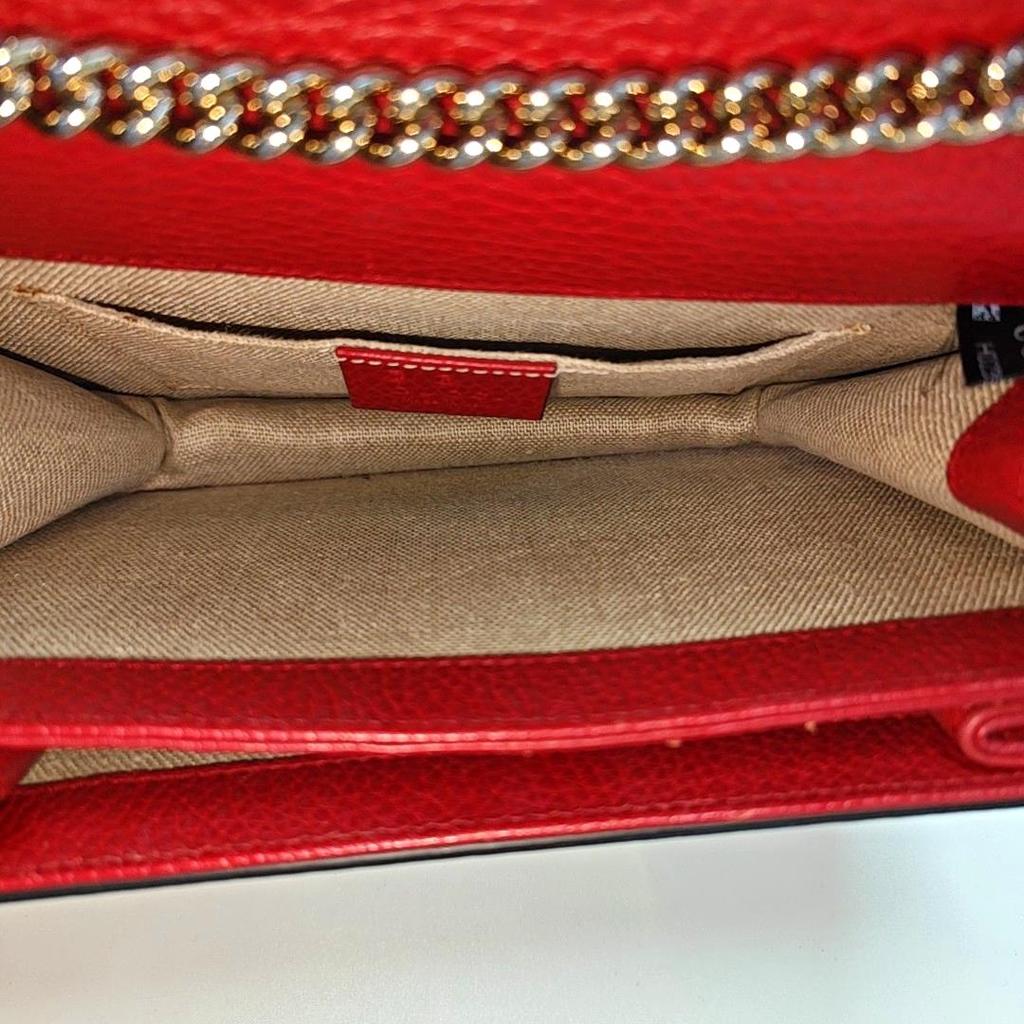 [Pre-Owned] Gold Double G Chain Shoulder Strap Crossbody Accordion Bag - Very Good #SRO28O