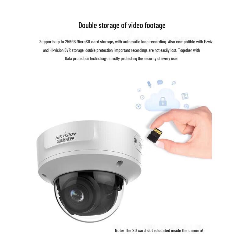 Hikvision 4MP AI Face Capture Dome IP Camera CN plug (adapter included)