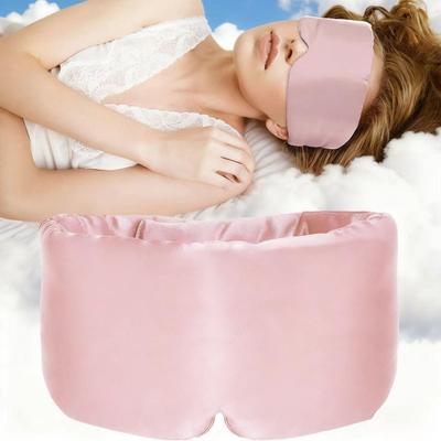 Soft Skin-Friendly Blackout Silk Eye Mask for Comfortable Sleep and Travel