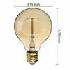 Lot 6pcs 40w Light Bulbs E27 Vintage Edison G80 Incandescent Bulb Warm White 220v-hy