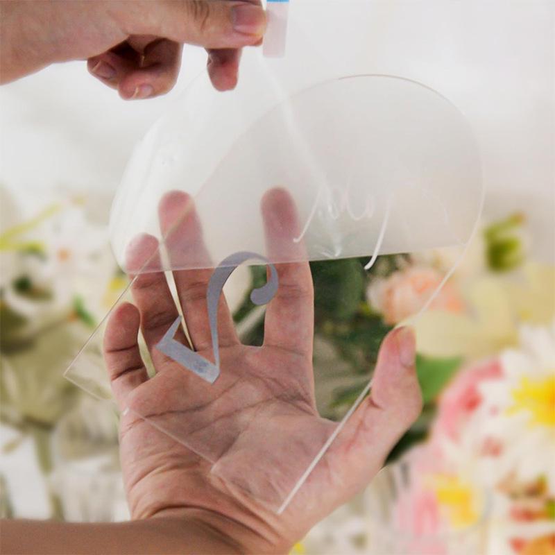 Luxury 3D Acrylic Wedding Table Number Cards - Elegant Arch Design for Banquet Seating