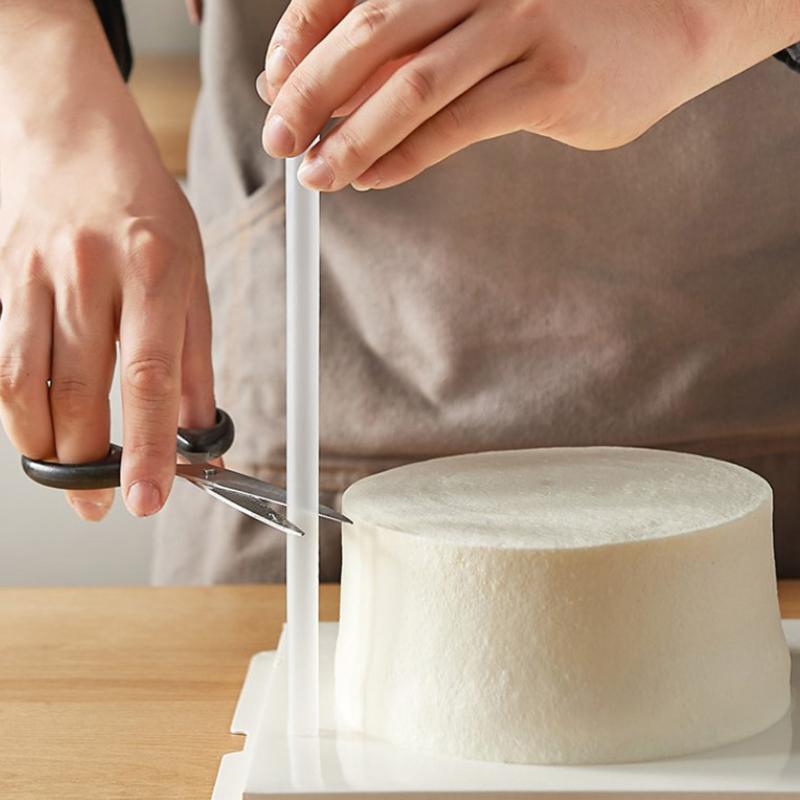 10Pcs Reusable 24Cm 30Cm Cake Dowels White Plastic Cake Support Rods Straws