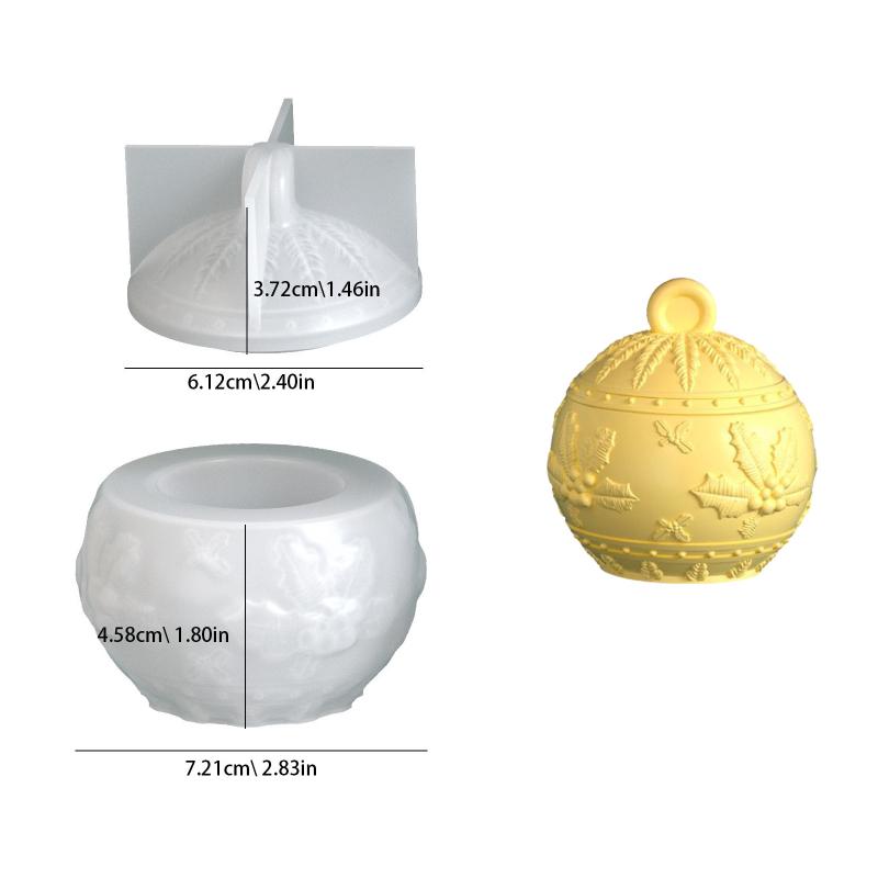 DIY Snowflake & Berry Pattern Silicone Mold for Epoxy Resin Storage Box and Flower Pot - Craft Tool for Home Decor Ornaments