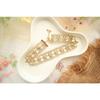 Korean Vintage Gold Lace Hollow Flower Beaded Choker Necklace For Women