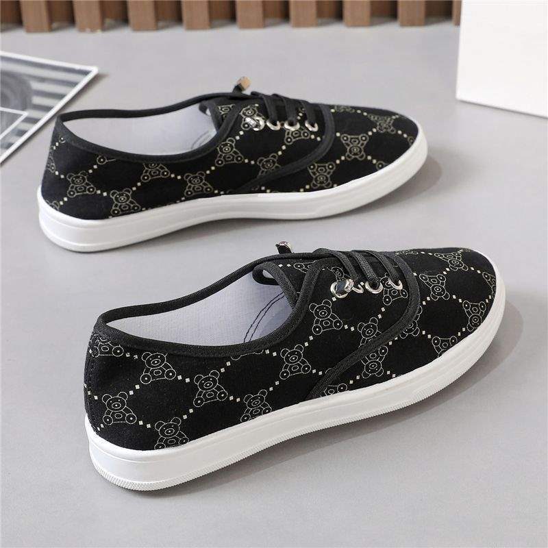 

Cloth shoes spring and autumn soft sole anti-skid sports one pedal middle-aged and elderly mother shoes elderly 40