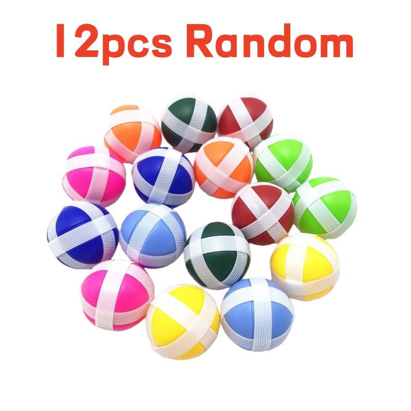 

12/30 Pcs Sticky Target Sphere Indoor And Outdoor Sports Velcro Sticky Sphere Target Dart Accessories Play Throwing Sphere Sticky Sphere