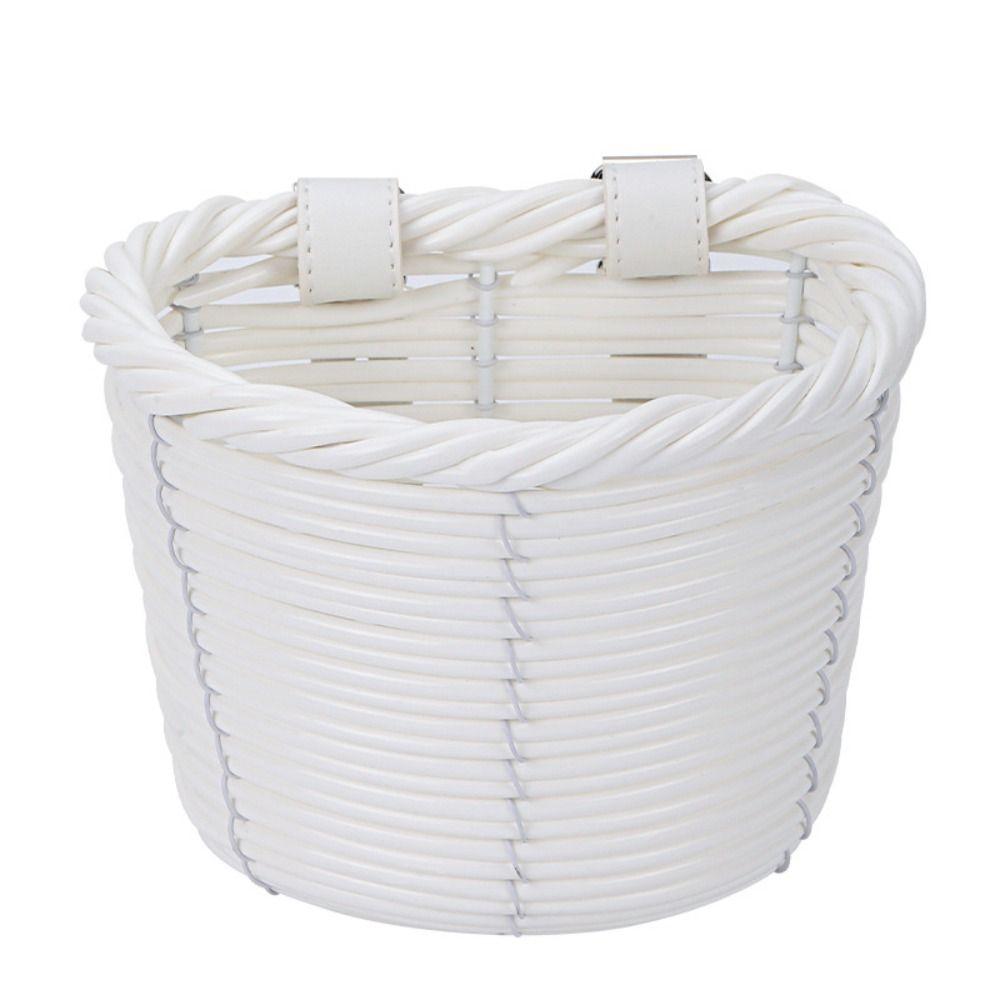 Retro Woven Front Riding Basket 7 Styles Walking Tool Storage Basket