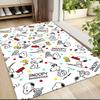 Snoopy Woodstock Adventures Carpet Rug Soft Washable Anti Slip Home Living Room Sofa Mats Personalized Christmas Rug