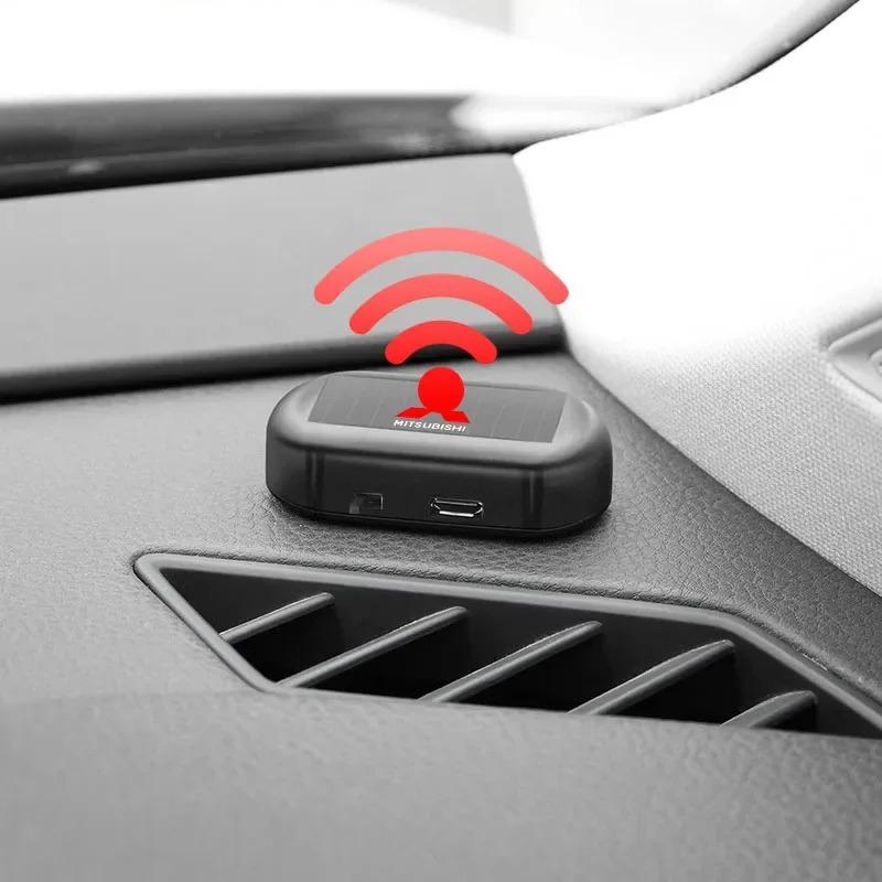 1Pcs Car Fake Security Light Solar Powered Simulated Dummy Alarm For Mitsubishi ASX Lancer Outlander Pajero EVO EX Lancer