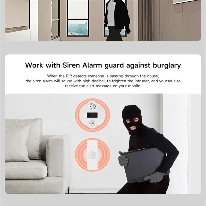 Zigbee/WIFI Tuya Human Presence Detector,Luminance/Distance Detection, Smart PIR Motion Sensor APP Control Security Protection For Alexa Google Home