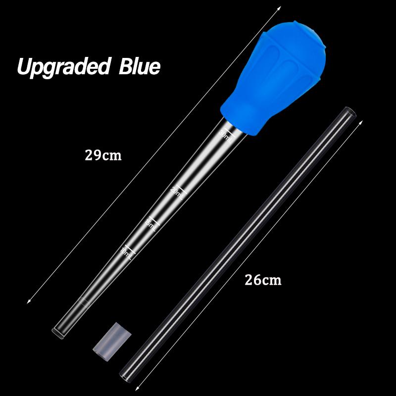 Manual Aquarium Gravel Cleaning Straw Fish Tank Water Changer Aquarium Clean Pipette Dropper Waste Remover with Extension Tube