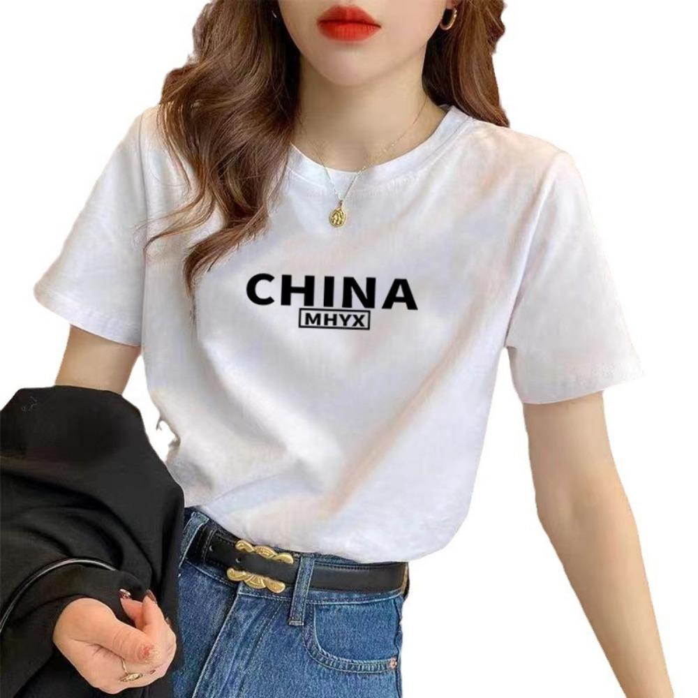 

200 г хлопковая белая футболка больших размеров с круглым вырезом и короткими рукавами, летняя свободная рубашка с половиной рукавов XXXL