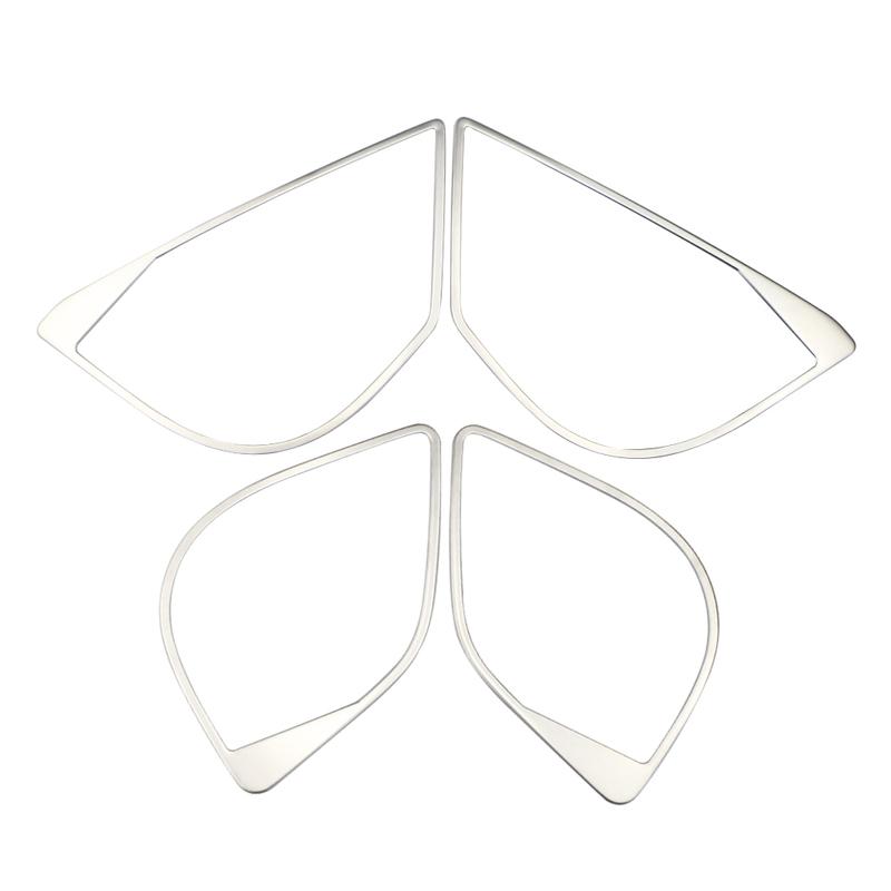 Stainless Steel Car Interior Door Stereo Speaker Ring Doors Audio Stickers for Toyota C-HR CHR 2016- Accessories