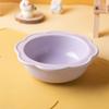 Baizihuahu Pet Ceramic Bowl with Flower Lace, Stable Base Acrylic Stand, Anti-Tip Design Dish for Cats And Dogs Food Water