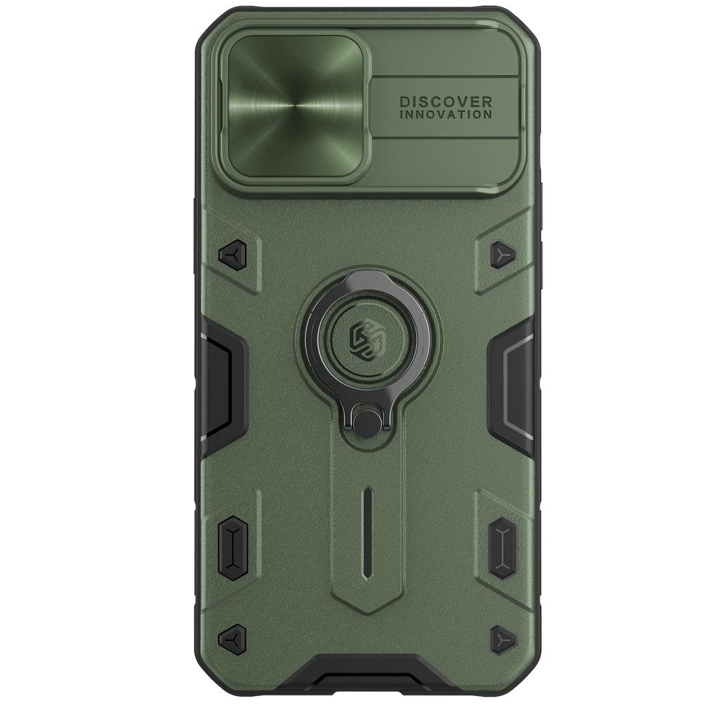 NILLKIN für iPhone 13 Pro Max Hülle für iPhone 13 Mini Hülle mit Ringständer Hülle Kameraschutz Schiebendeckel