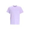 Polo Solid Color Crew Neck Straight Cut Short Sleeve T-Shirt Men Tops Purple 710671438-328