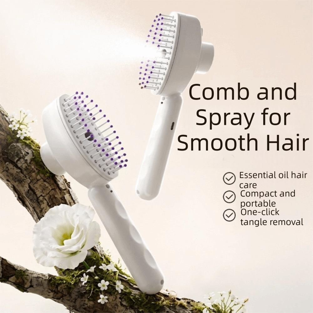 3.7V 500 mAh Rechargeable Spray Hair Comb Lithium Battery Hair Care Brush Scalp Massager  Daily Use