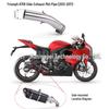 Motorcycle 675 Carbon Fiber Tail Modification Exhaust Muffler, 2006-2017